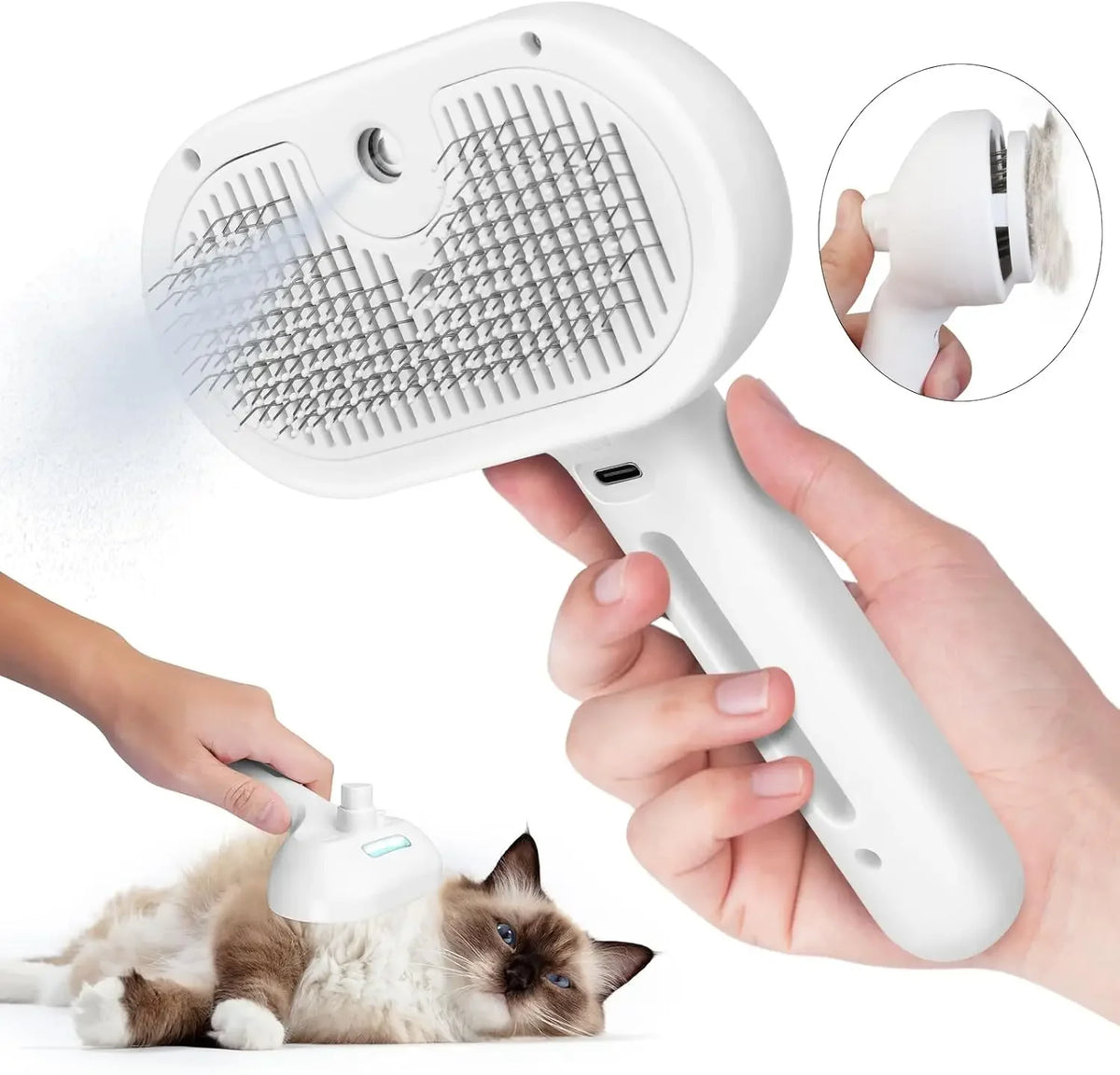 Luvara pet grooming brush for loose fur and light tangles